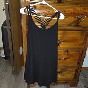 Aerie Black Strappy Dress